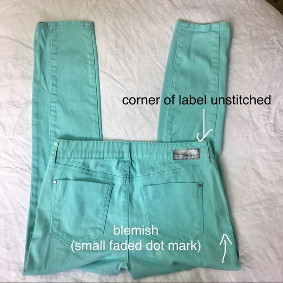 Vintage Soho Skinny Jeans Size 06 in Tiffany Blue - Picture 3 of 6